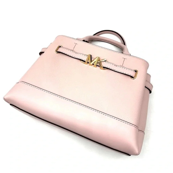 Michael Kors Reed Small Satchel Crossbody Bag Powder Blush (NWT) - Picture 6 of 13